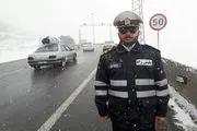 بارش برف در هراز و فیروزکوه 