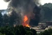 وقوع آتش‌سوزی مهیب در یک کارخانه آمریکایی

