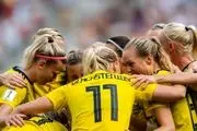 قرار گرفتن سوئد در رده سوم جام جهانی زنان