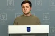 پیام ویدئویی جدید رئیس جمهور اوکراین