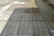 روزهای بارانی و پیاده رو های نامناسب خرمدره+ تصاویر
