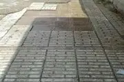 روزهای بارانی و پیاده رو های نامناسب خرمدره+ تصاویر