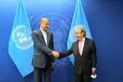 دیدار امیرعبداللهیان با دبیرکل سازمان ملل