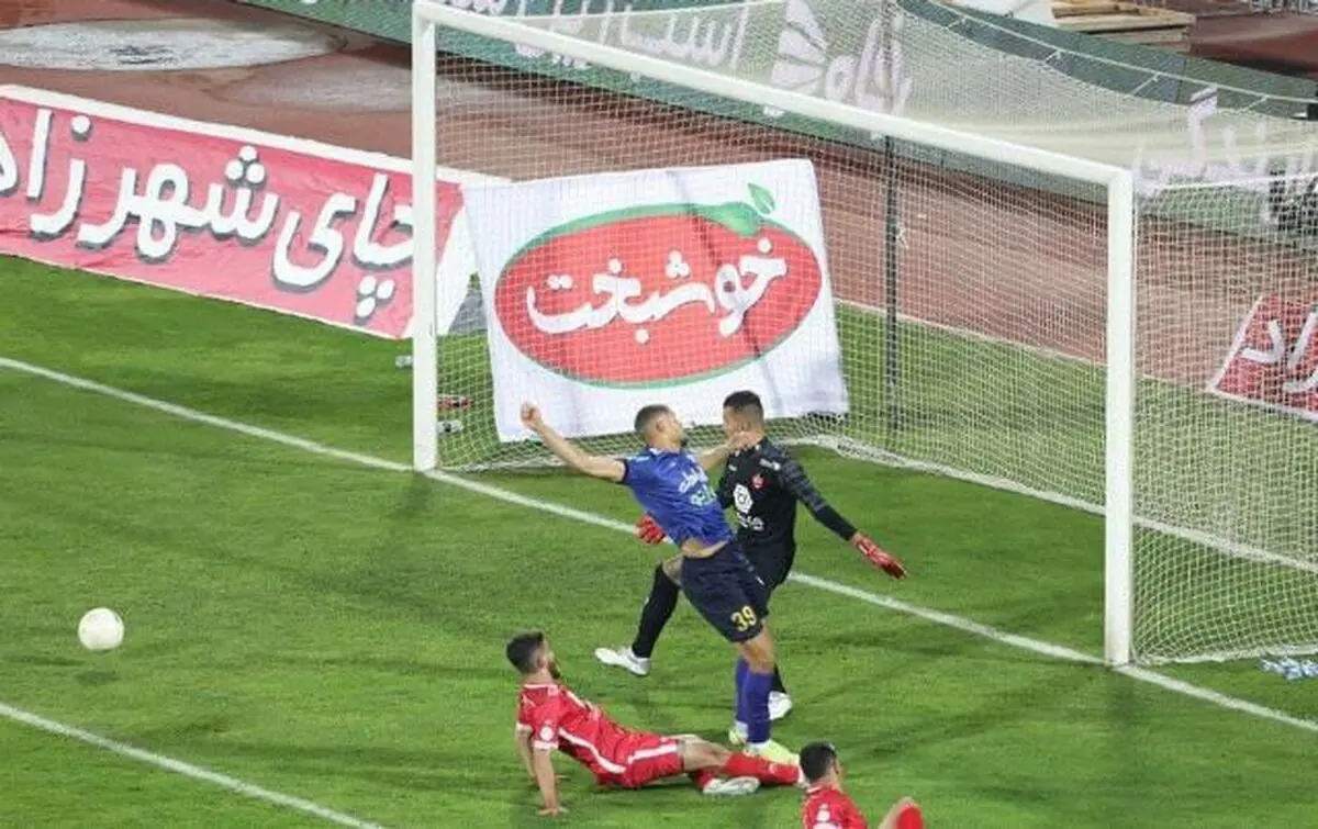 صحنه مشکوک پنالتی استقلال مقابل پرسپولیس در دربی 97+فیلم