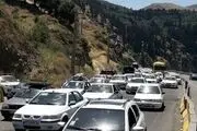 ترافیک در محور کندوان سنگین است
