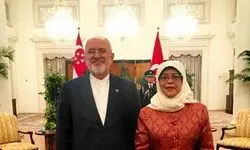 تأکید رئیس جمهور سنگاپور بر گسترش مناسبات با ایران