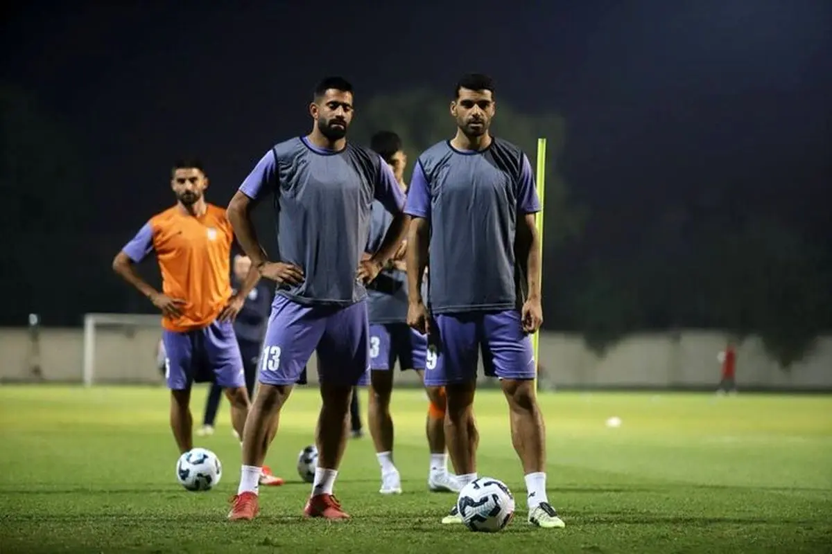 تصاویر اولین تمرین تیم ملی با لژیونرها در العین