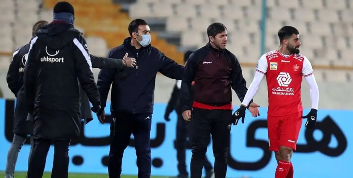 اعتراض باشگاه پرسپولیس به داوری و کارت زرد کنعانیزادگان