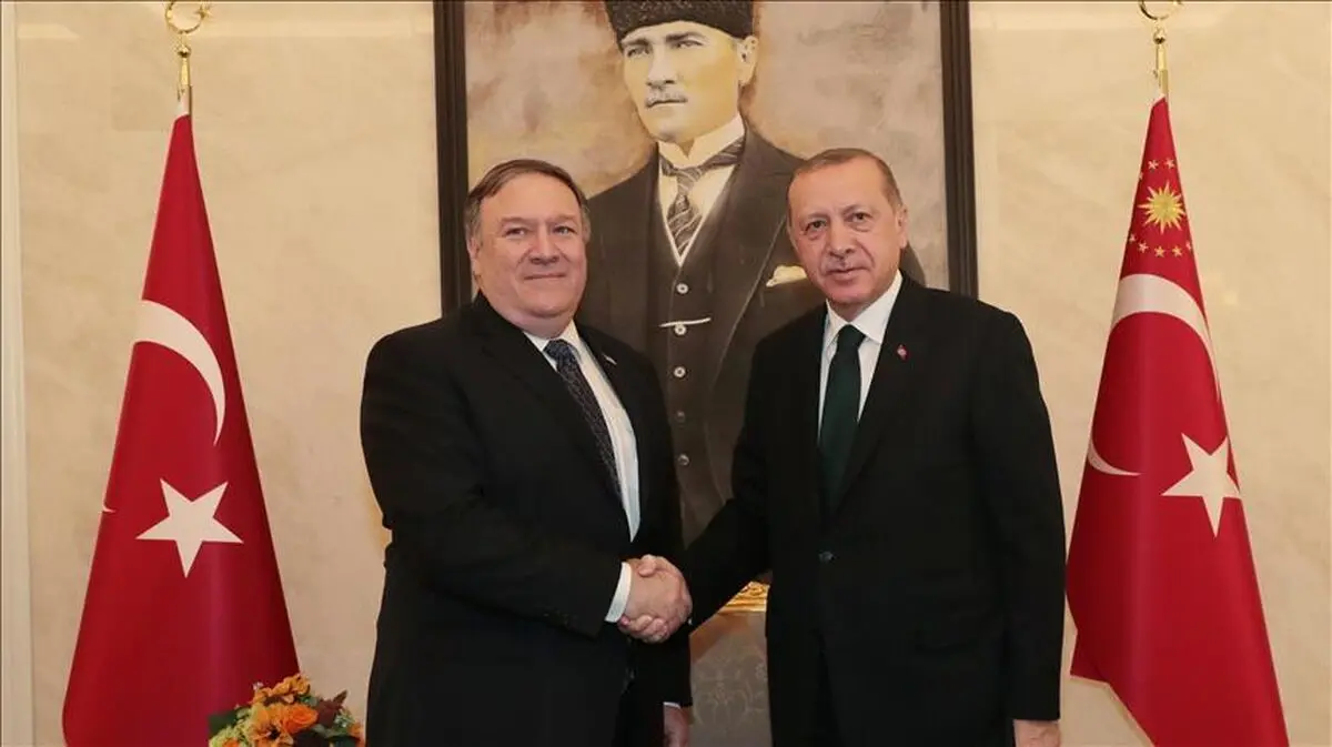 
نائورت: مایک پمپئو و اردوغان درباره سوریه با یکدیگر رایزنی کردند
