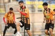 تمرین تاکتیکی پرسپولیسی‌ها پس از بارش باران بهاری
