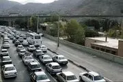 ترافیک نیمه سنگین در  آزادراه تهران-کرج