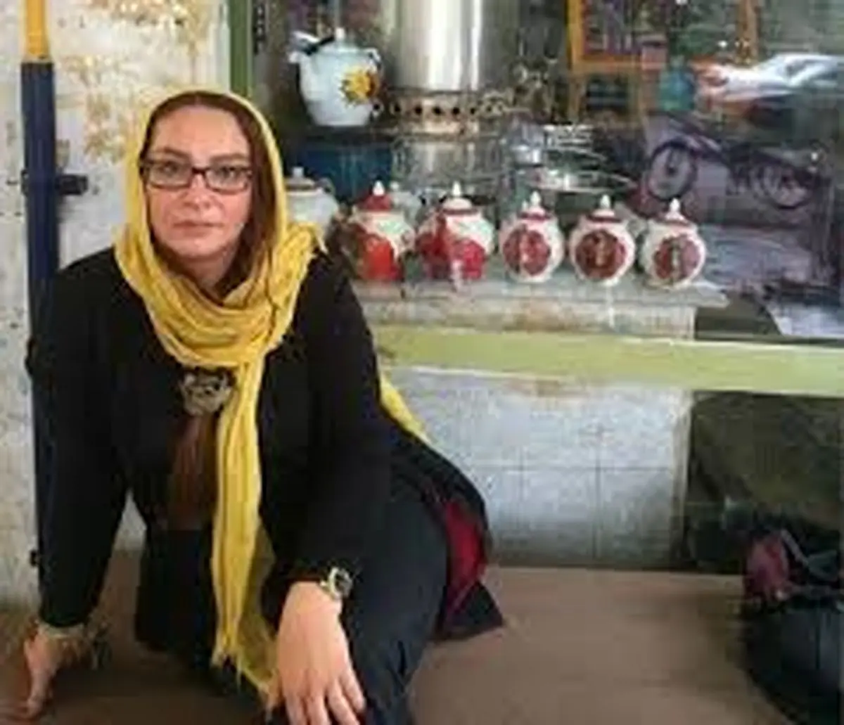 تیپ خانم بازیگر در حال کویرنوردی+ عکس