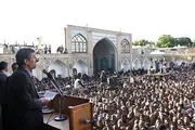 کنایه زنجانی ها به روحانی در حضور احمدی نژاد+فیلم