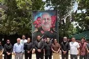 ادای احترام مهدی حیدری به مقام شهدا در سفر به استان مرکزی