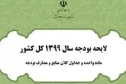 متن مصوبه کمیسیون تلفیق لایحه بودجه سال 99