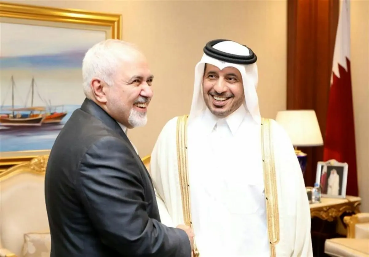 ظریف با نخستوزیر قطر دیدار کرد