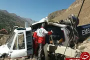 
سقوط بالگرد اورژانس 115 آمل + تصویر
