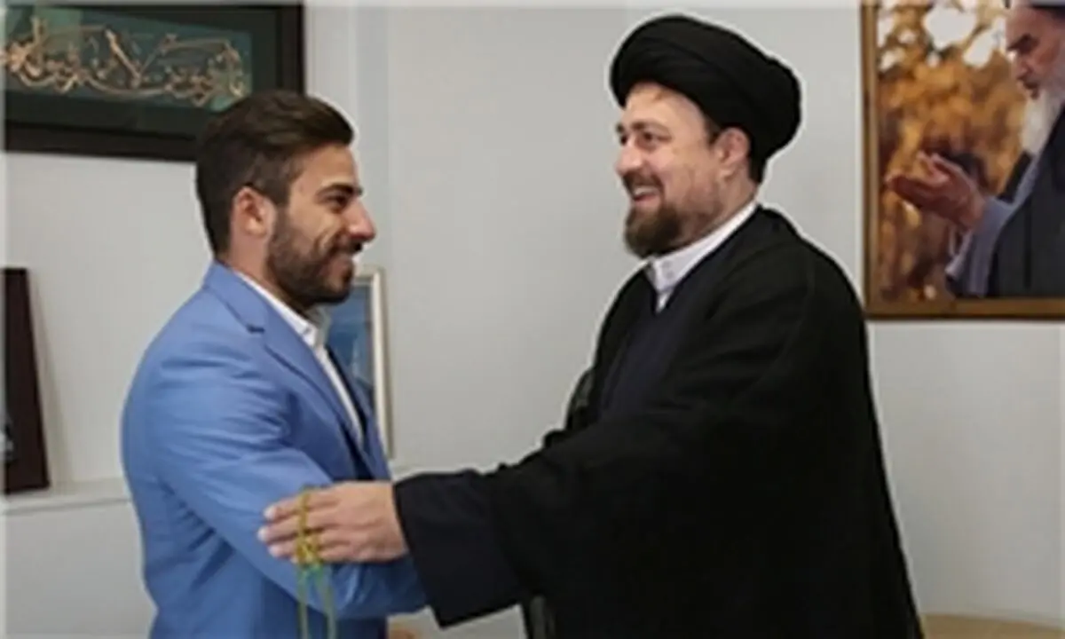 قهرمان المپیک با یادگار امام (ره) دیدار کرد