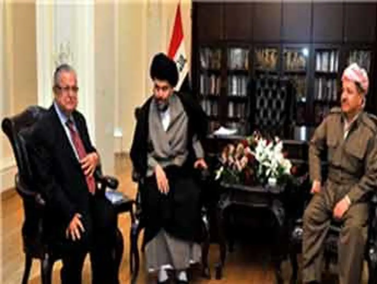 تاکید طالبانی، بارزانی و صدر بر حل اختلافات داخلی عراق