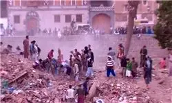 بمب مشترک سعودی - آمریکایی بر سر مردم یمن