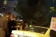 فیلم سیلی زدن یک سرباز به صورت یک راننده