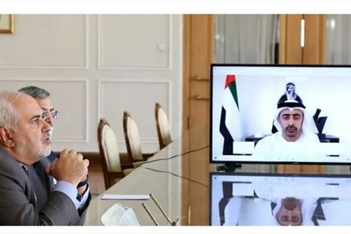 توافق مهم ظریف با  وزیر امور خارجه امارات