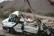 سانحه وحشتناک رانندگی در محور فریمان-مشهد/گزارش تصویری