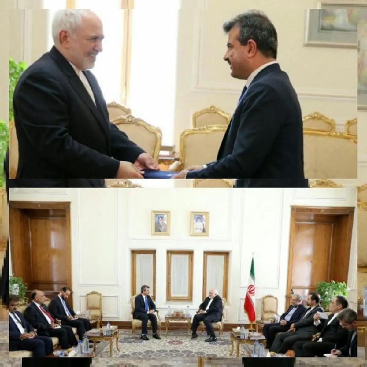 دیدار سفیر جدید افغانستان با ظریف