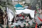 عکس هوایی از مراسم تشییع پیکر شهید حججی