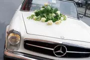نیسانی که ماشین عروس شد/ عکس