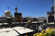 ویدیویی از دود در اطراف حرم رضوی +فیلم