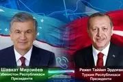 رایزنی تلفنی رؤسای جمهور ازبکستان و ترکیه 