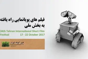 پویانمایی‌های راه‌یافته به بخش ملی جشنواره فیلم کوتاه تهران