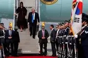 ترامپ وارد کره جنوبی شد+ تصاویر 