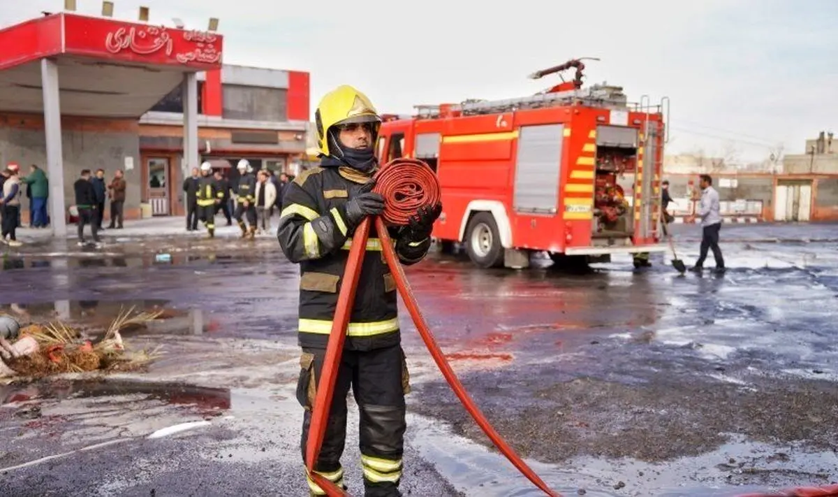 ادعای آتش زدن یک پمپ بنزین در شیراز