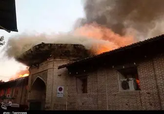 واکنش مردم به آتش سوزی در مسجد جامع ساری