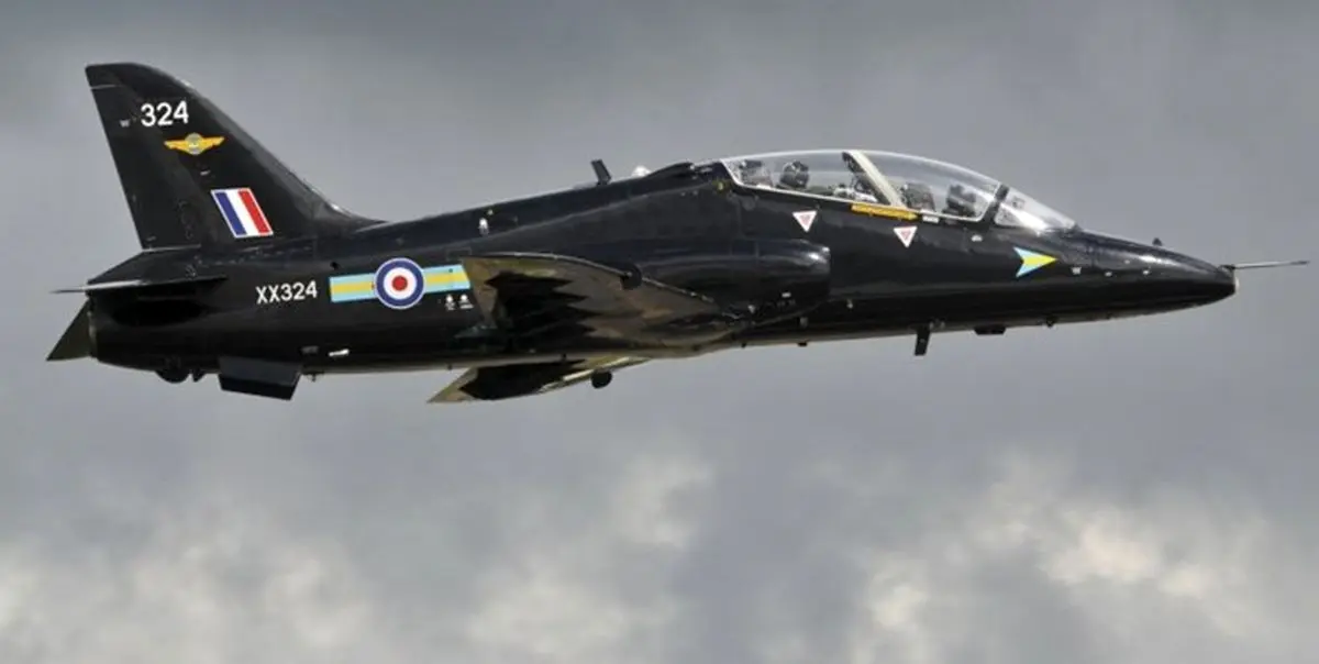 جت انگلیسی سقوط کرد