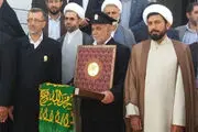 
بخشش قاتل محکوم به اعدام با حضور خادمین حرم رضوی
