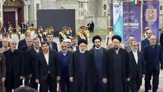 تجدید میثاق رئیسی و اعضای هیئت دولت با آرمان‌های امام