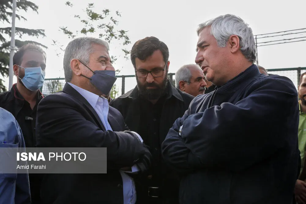 مراسم تشییع نادر طالب‌زاده/گزارش تصویری