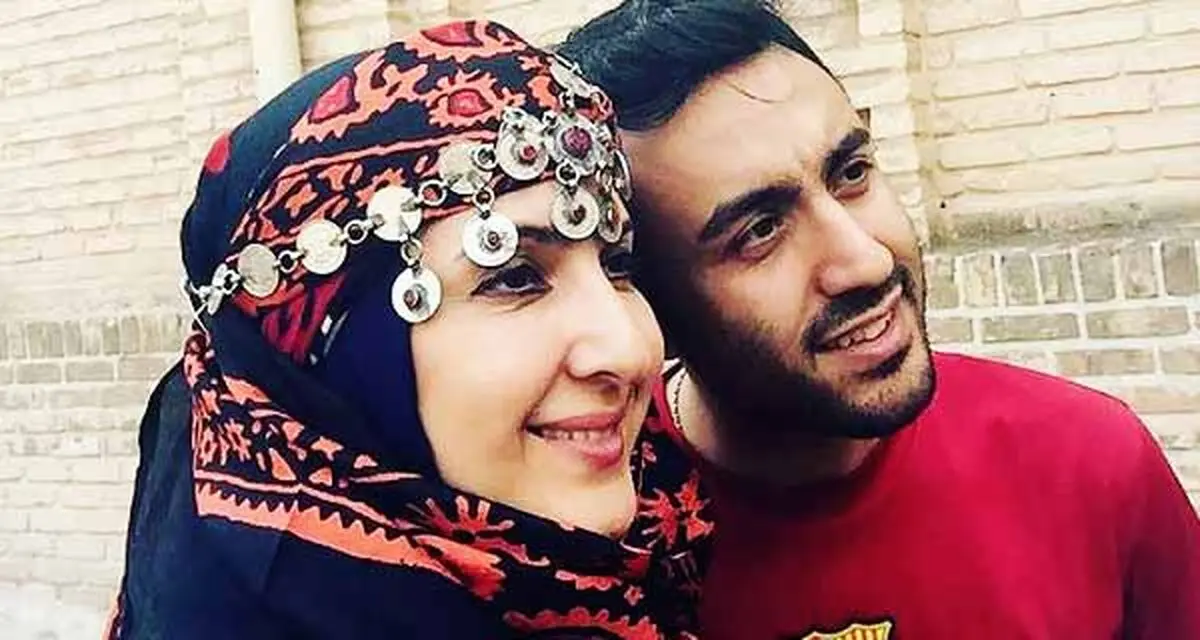 پسر و عروس فاطمه گودرزی در دل طبیعت /عکس