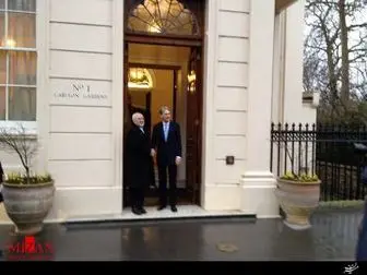 آغاز دیدار ظریف و هاموند وزیران خارجه ایران و انگلیس 