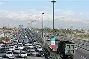 ترافیک سنگین در بزرگراه‌های تهران