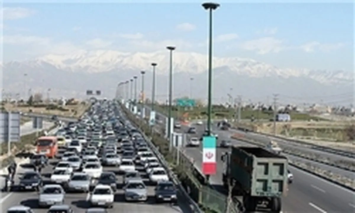 ترافیک سنگین در بزرگراه‌های تهران
