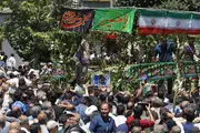 تشییع پیکر شهدای حادثه تروریستی تهران/گزارش تصویری