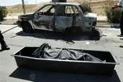  ماجرای جسد سوخته در خودرو پراید+ تصاویر 