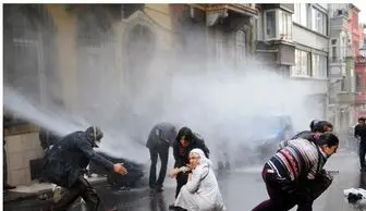 درگیری پلیس ترکیه با تظاهرکنندگان