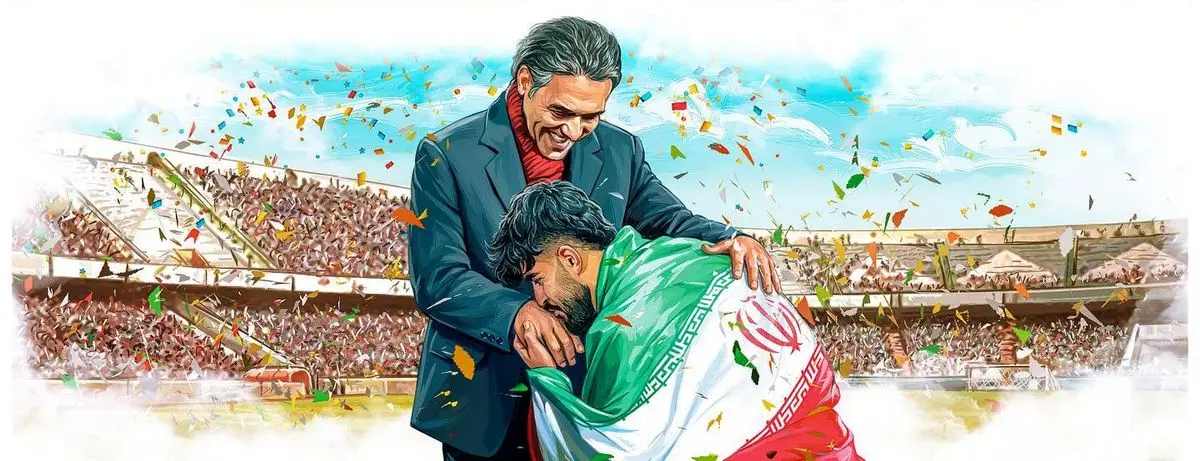 «عابدزادهها» روی دیوارنگاره میدان ولیعصر(عج) + عکس