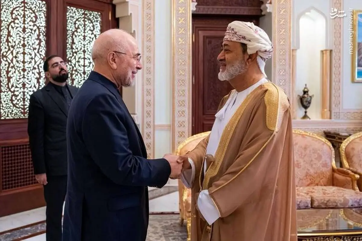 قالیباف با سلطان عمان دیدار کرد