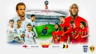 بلژیک با شکست انگلیس به مقام سوم جام جهانی ۲۰۱۸ روسیه دست یافت